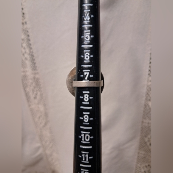 Vintage 925 Sterling Silver Native American Turquoise Ring Size 7.5 - Picture 4 of 5